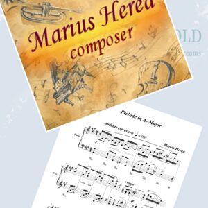 Prelude in A Major by Marius Herea, piano solo